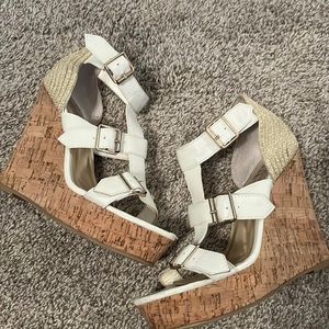 Women’s cork wedge heel sandal